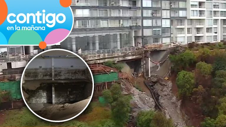 Registran nuevos deslizamientos en socavón de Reñaca tras lluvias: Material entró al estacionamiento