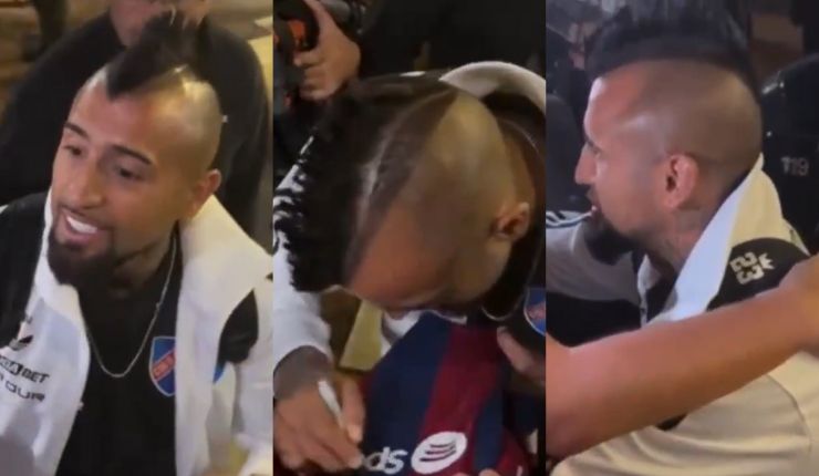 Locura: Hinchas reciben como ídolo a Arturo Vidal en llegada de Colo Colo a Colombia