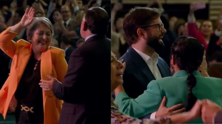 VIDEO | Pdte. Boric y sus ministros bailaron en promulgación de la reforma de pensiones