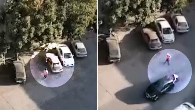 VIDEO | Registro clave muestra huida de presuntos autores de homicidio doble en Santiago