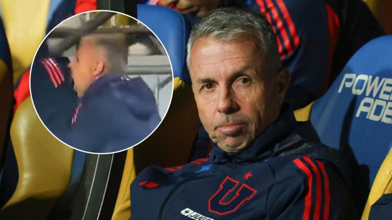 No lo podía creer: La celebración de Gustavo Álvarez a gol de la U ante Everton que nunca ocurrió