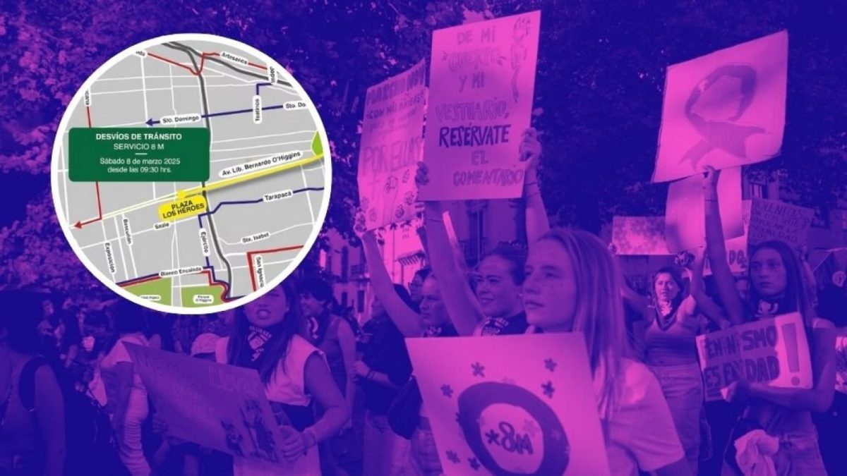 Marcha 8M en Santiago: Desvíos, cortes, horario y recorrido de la ...