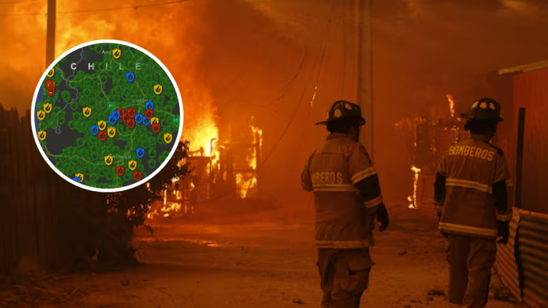 Incendios forestales en Biobío y La Araucanía: Cómo consultar los focos activos en tiempo real
