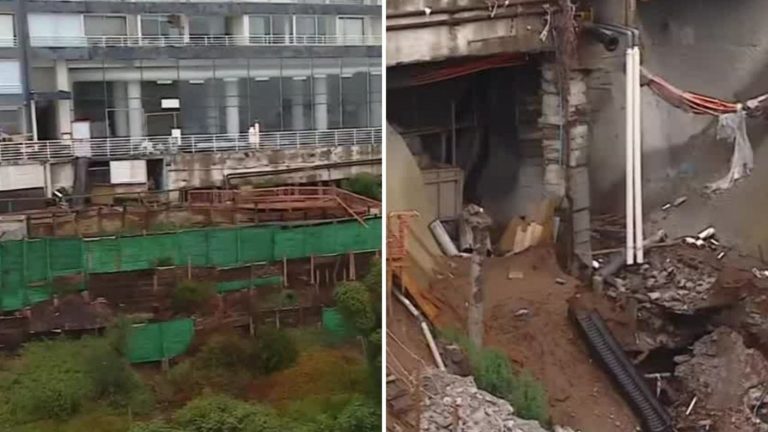 Lluvias reactivaron socavón en Viña del Mar: Autoridades trabajan para evitar colapso