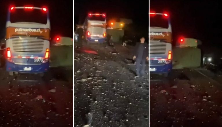 Choque entre 4 buses dejó 6 muertos y 50 heridos en Coquimbo: Ruta 5 Norte está cortada