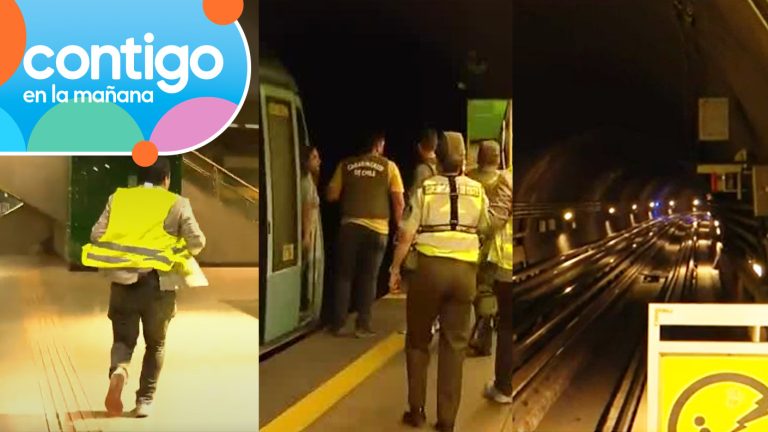 ¡Se escapó por el túnel del Metro! Captan persecución EN VIVO de hombre que evadió fiscalización en Maipú
