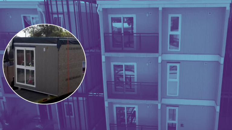 VIDEO | Los primeros de la RM: Así son los departamentos levantados en 42 días en Lo Espejo