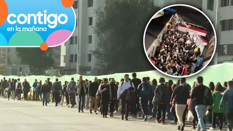 Falla en Metro genera caos en la Alameda: Registran paraderos llenos y personas transitando en plena calle
