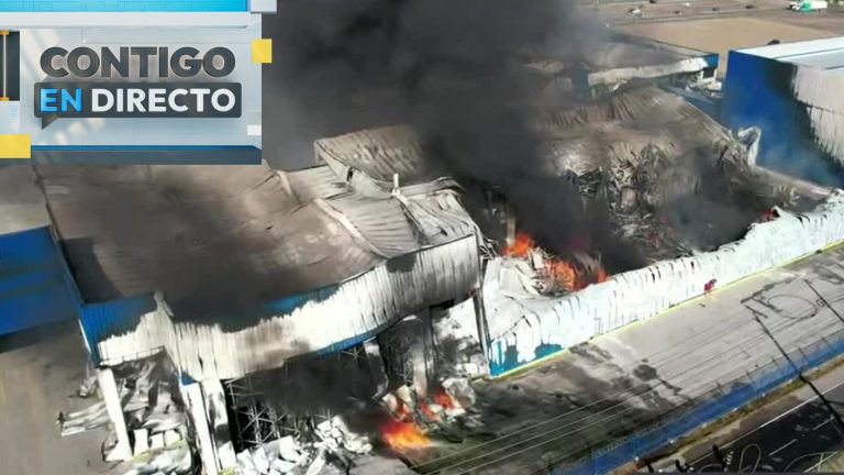 Voraz incendio afectó bodegas: Suspenden clases en Buin y Paine por gran cantidad de humo