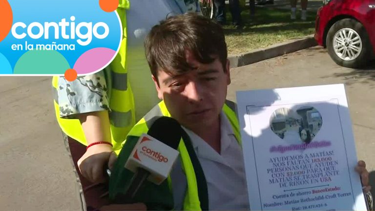 Ayudemos a Matías: Joven necesita $500 millones para costear trasplante de riñón en Estados Unidos