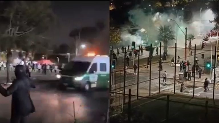 “Venganza”: Garra Blanca amenaza en medio de graves desmanes en las afueras del Monumental