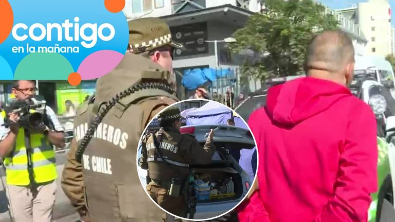 Contigo en la Mañana presenció en vivo detención de sujeto por permiso de circulación falso y millonaria multa