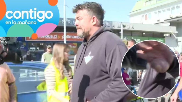 Chofer de micro detenido por documentos falsos agredió a camarógrafo en despacho en vivo de Contigo en la Mañana