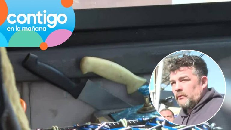 “Es agresivo”: Panel de Contigo en la Mañana impactados con chofer de micro detenido que portaba dos cuchillos