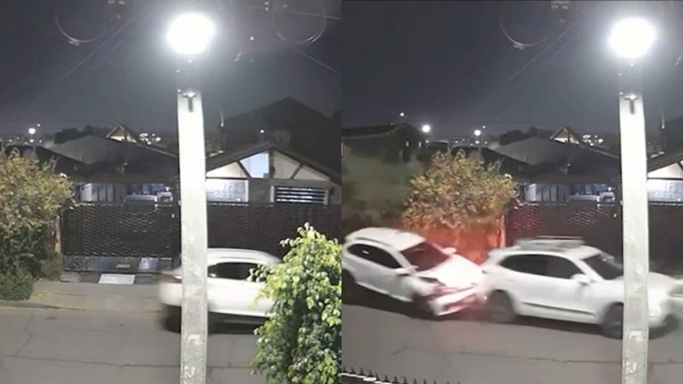 VIDEOS | Víctima intenta escapar de encerrona y causa choque en Maipú