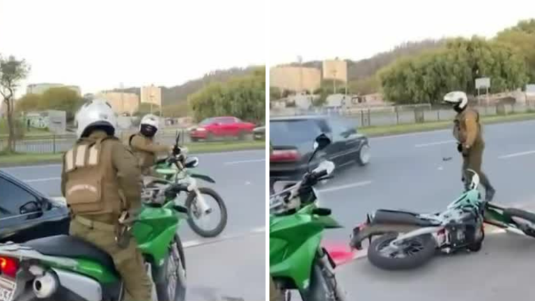 VIDEO | Registran a conductor intentando atropellar a carabinero durante fiscalización en Concepción