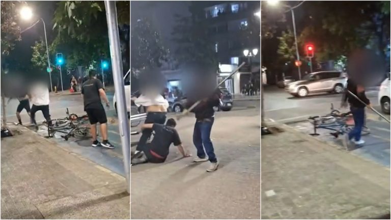 VIDEO | “Brutal y terrorífica”: Ciclista y conductor protagonizaron pelea a golpes y fierros
