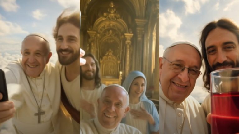 Recrean encuentro entre el papa Francisco y Jesús con inteligencia artificial: Video es viral