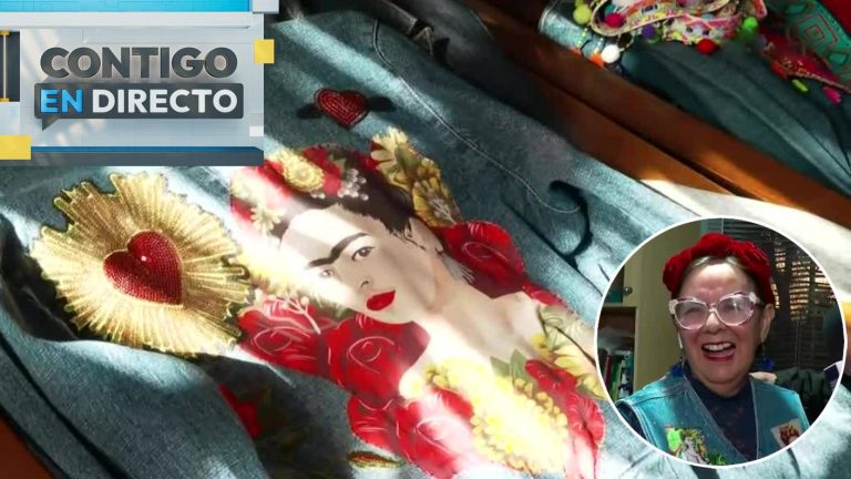 Fridita creaciones: Emprendedora recicla e interviene chaquetas de mezclilla con bordados a mano
