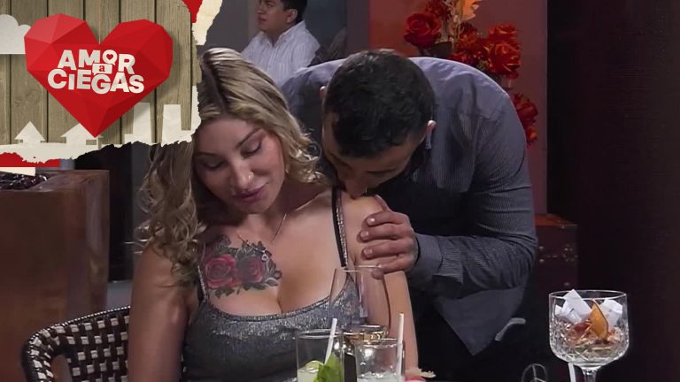 ¡Un baño de chocolate! Jorge se la jugó con atrevida maniobra durante la cena en Amor a Ciegas