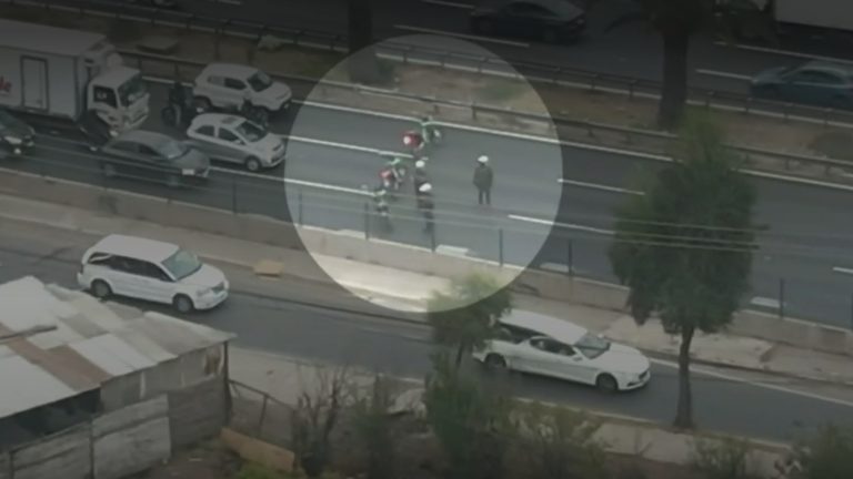 Funeral de “Guatón Mutema” paralizó el norte de Santiago: Se cortó autopista y se cerraron comercios