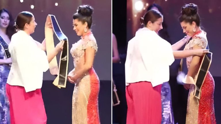Ignacia Michelson lo entregó: El importante premio que Eskarcita obtuvo en Miss Universo Santiago
