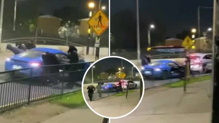 VIDEO | Vecinos grabaron el momento exacto de violenta encerrona en Peñalolén