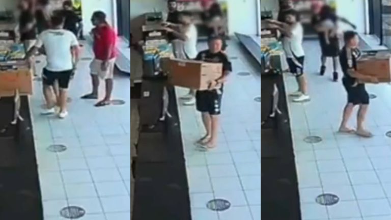 VIDEO | Cámaras de seguridad captan momento exacto en que hinchas de Colo Colo roban fuegos artificiales en Brasil