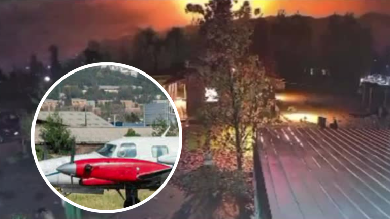 Captan momento del fuerte estruendo que se sintió en Curacaví y que se relaciona con caída de avioneta