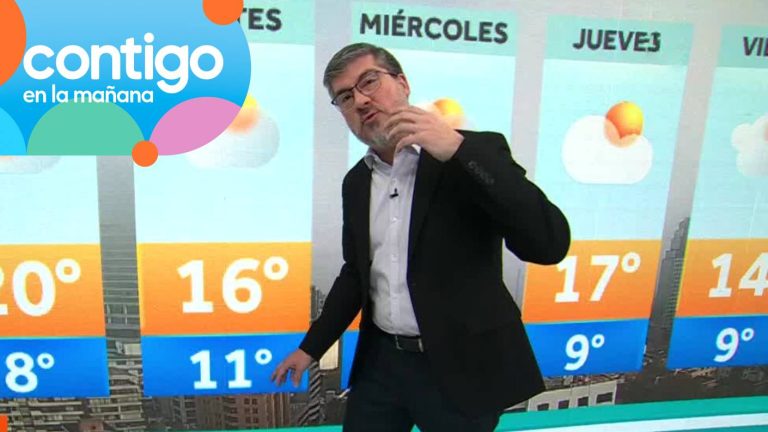 Posible lluvia en Santiago: Eduardo Sáez adelantó en Contigo en la Mañana las temperaturas para la RM y el país