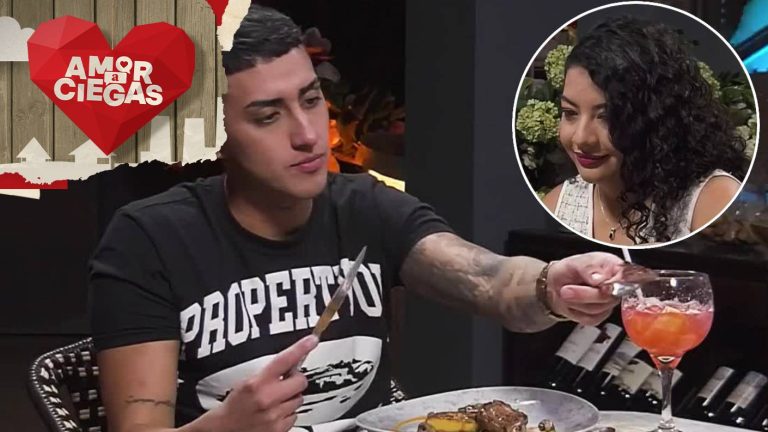 ¡Incomodísimo momento! Operador de bodega quiso darle comida en la boca a su cita pero fue rechazado