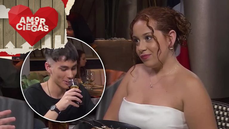 ¿Se puso nervioso? Juego de miradas entre Rayén y Martín casi se salió de las manos en Amor a Ciegas