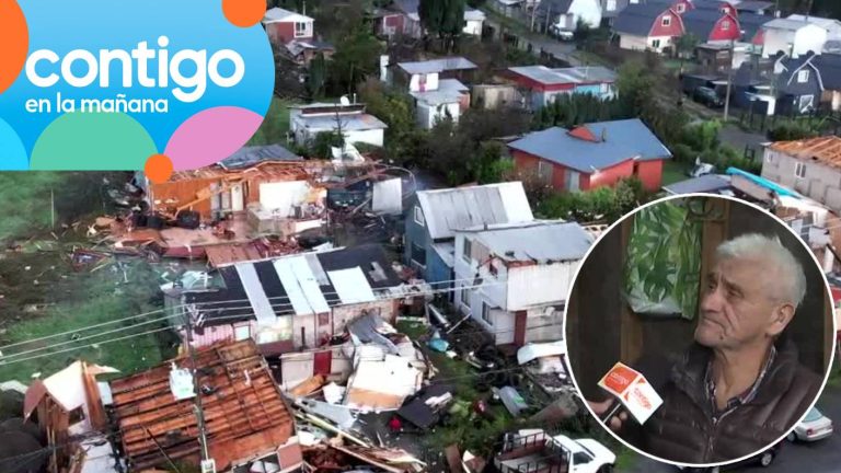 El conmovedor relato de adulto mayor en Contigo en la Mañana por tornado en Puerto Varas: “Dios me salvó”