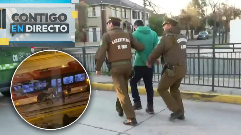 Delincuente es detenido tras robar en paradero: Banda aprovecha oscuridad para asaltar a víctimas en Ñuñoa