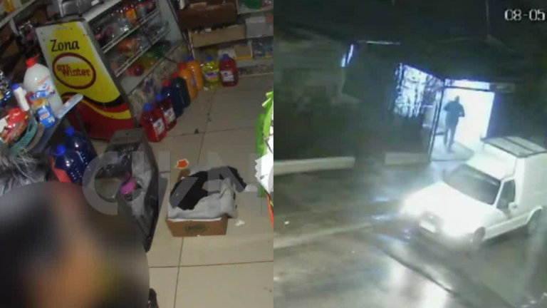 Cámara captó turbazo en Maipú: Golpearon a familia y se llevaron todo lo que pudieron de Caja Vecina