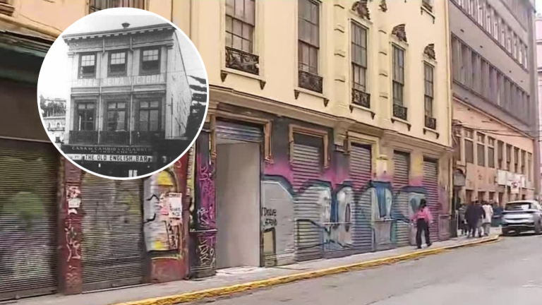 Vandalizan edificio recién restaurado del Bar Inglés de Valparaíso a semanas de su reapertura