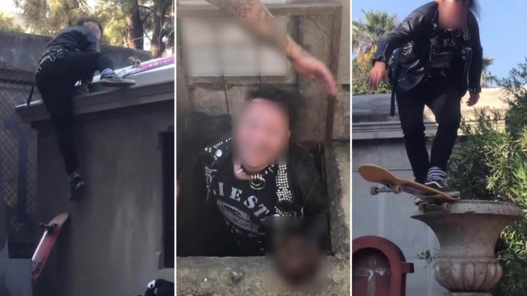 Impacto en Recoleta: Sujetos vandalizaron el Cementerio General, profanaron e ingresaron a tumbas