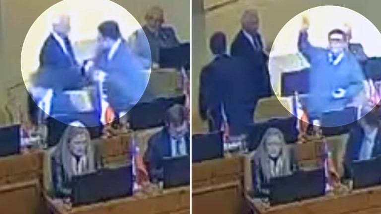 El momento del altercado entre diputados Jaime Naranjo y José Carlos Meza: Generó sanción