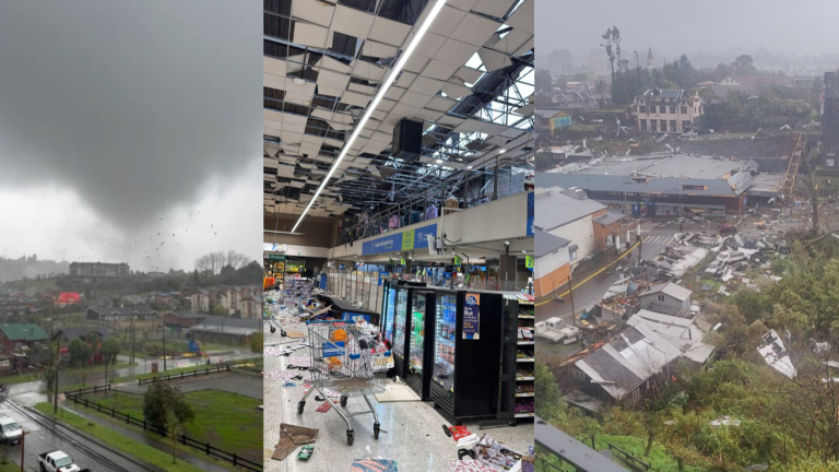 VIDEOS | Registran devastador tornado en Puerto Varas: Voló techos, puertas y ventanas