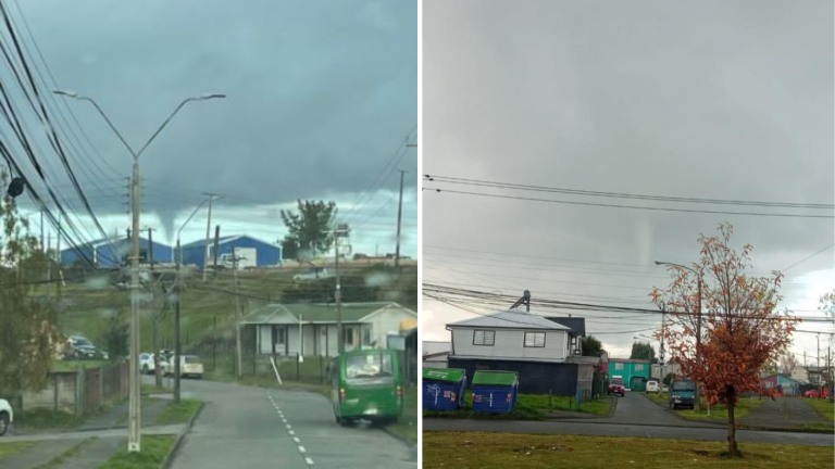 Viralizan videos de nueva nube embudo en Puerto Varas: Esto dijeron las autoridades