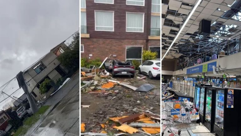Casas destruidas y postes en el suelo: Así dejó el devastador tornado en Puerto Varas