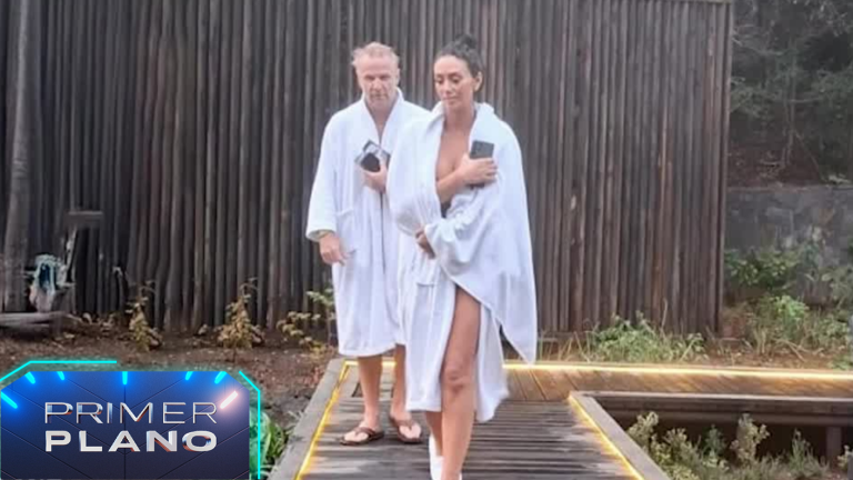 EXCLUSIVO | Pamela Díaz y Felipe Kast fueron paparazzeados en romántica escapada en termas de Pucón