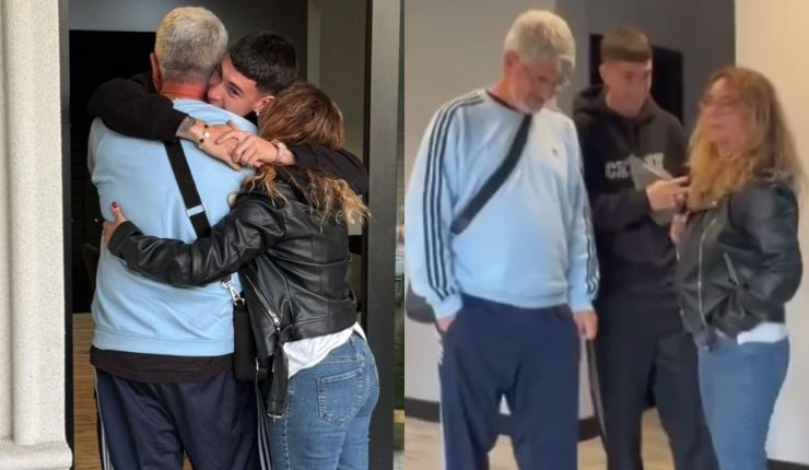 “Es de ustedes”: El conmovedor gesto de futbolista con sus padres que se viralizó en Argentina