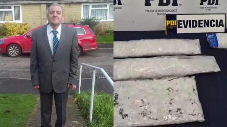 Jubilado acusa inocencia: Británico de 79 años transportaba 5 kilos de droga y está detenido en Santiago 1