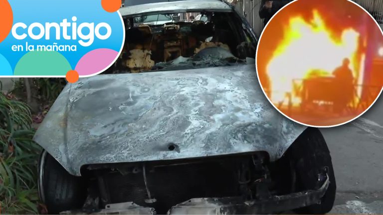 Misterio en San Miguel: Vehículo de alta gama apareció incendiado y atado a un árbol