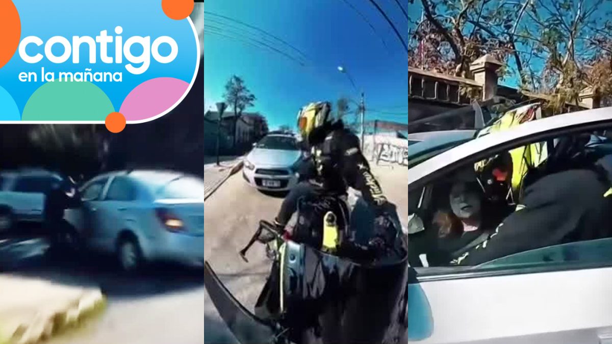 Motorista detuvo y enfrentó a mujer que se dio a la fuga tras ...