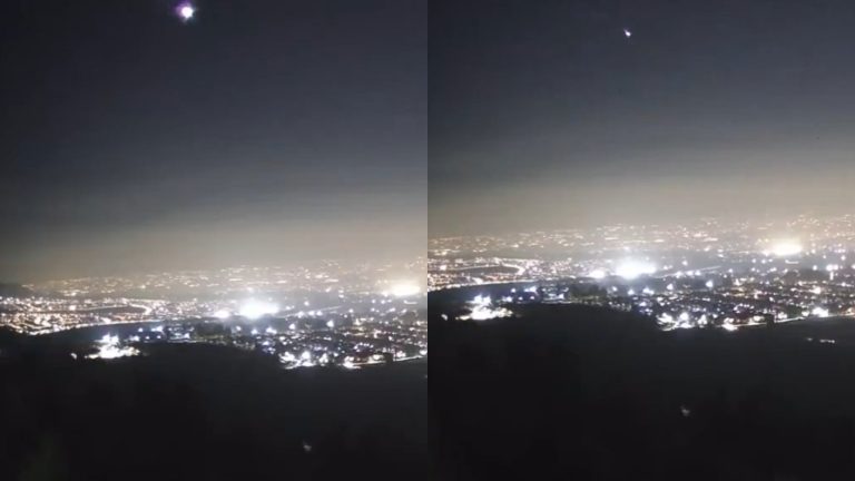 ¿Lo viste? Usuarios reportan avistamiento de meteoro en los cielos de Santiago