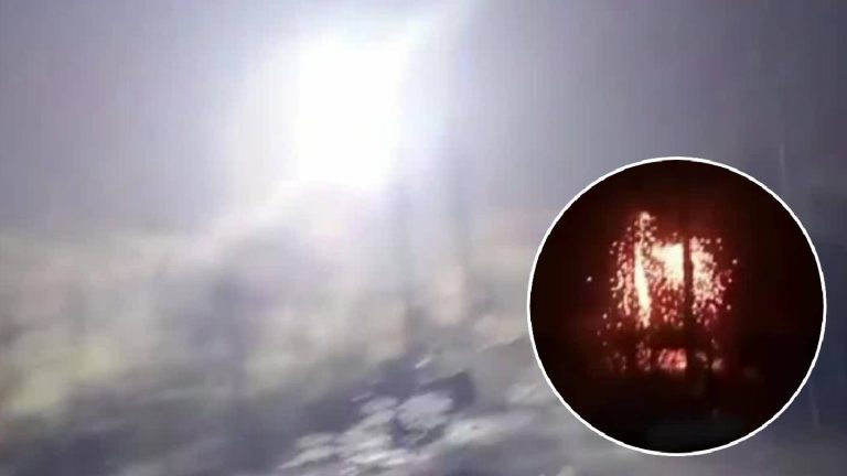 Registro muestra caída de rayo en La Estrella en medio de tormentas eléctricas en la región de O'Higgins