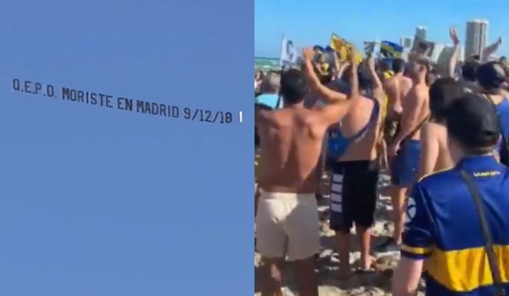 “Q.E.P.D”: Hinchas de River recordaron histórica final en pleno banderazo de Boca