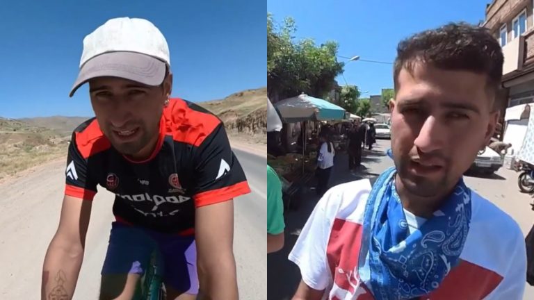 La historia de Diego Haro, el chileno que recorría Irán en bicicleta hasta que empezó la guerra